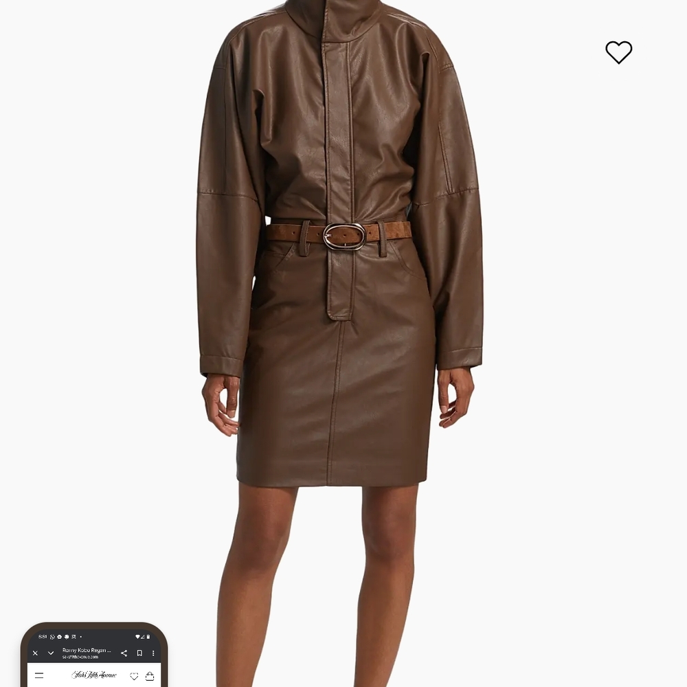 Brown Leather Women's Jacket by [Brand]